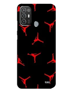 Чехол для TECNO Pop 6 Pro (BE8) с картинкой «Jordan Red Pattern» Чехол для TECNO Pop 6 Pro (BE8) с картинкой «Jordan Red Pattern»