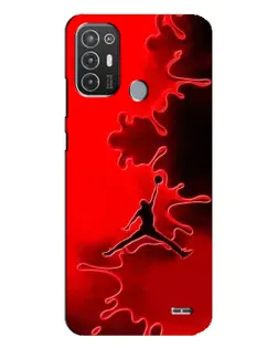 Чехол для TECNO Pop 6 Pro (BE8) с картинкой «Jordan Red Smoke»