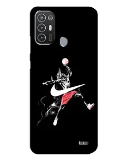 Чехол для TECNO Pop 6 Pro (BE8) с картинкой «Jordan Jumpman»