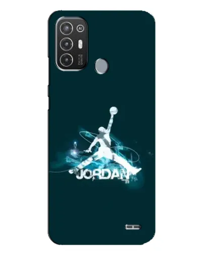 Чехол для TECNO Pop 6 Pro (BE8) с картинкой «Jordan Blue Fire» Чехол для TECNO Pop 6 Pro (BE8) с картинкой «Jordan Blue Fire»