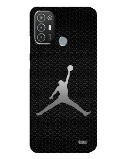 Чехол для TECNO Pop 6 Pro (BE8) с картинкой «Jordan Dark Carbon»