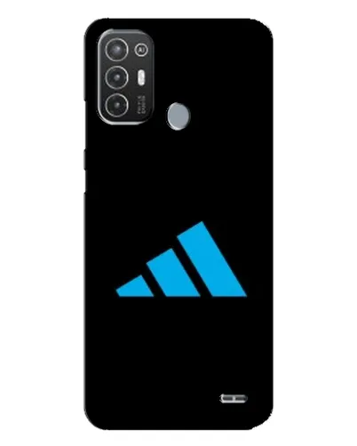 Чехол для TECNO Pop 6 Pro (BE8) с картинкой «Adidas Cyan Logo»