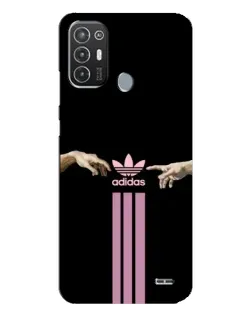 Чехол для TECNO Pop 6 Pro (BE8) с картинкой «Adidas Hands»