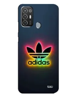 Чехол для TECNO Pop 6 Pro (BE8) с картинкой «Неоновый Adidas»