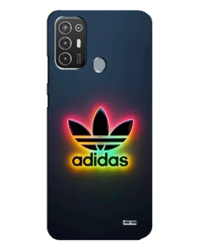 Чехол для TECNO Pop 6 Pro (BE8) с картинкой «Неоновый Adidas»