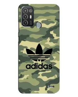 Чехол для TECNO Pop 6 Pro (BE8) с картинкой «Милитари стиль Adidas»