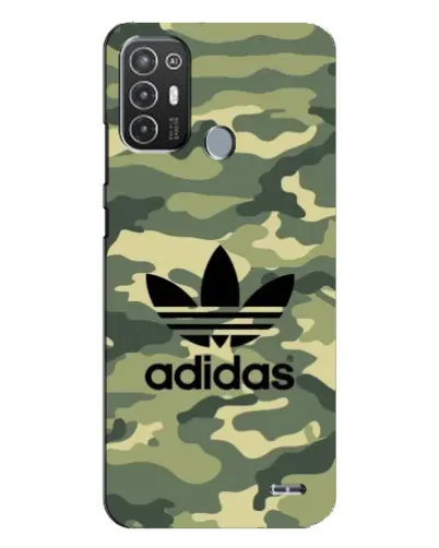 Чехол для TECNO Pop 6 Pro (BE8) с картинкой «Милитари стиль Adidas»