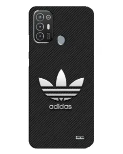 Чехол для TECNO Pop 6 Pro (BE8) с картинкой «Adidas Карбоновая текстура»