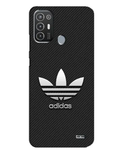 Чехол для TECNO Pop 6 Pro (BE8) с картинкой «Adidas Карбоновая текстура»