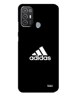 Чехол для TECNO Pop 6 Pro (BE8) с картинкой «Черная классика Adidas»