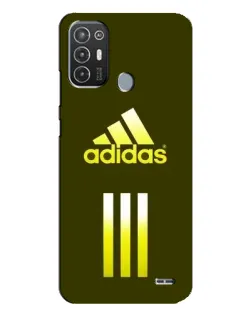 Чехол для TECNO Pop 6 Pro (BE8) с картинкой «Оливковый градиент Adidas»