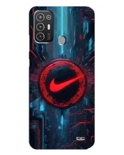 Чехол для TECNO Pop 6 Pro (BE8) с картинкой «Техногенный стиль Nike»