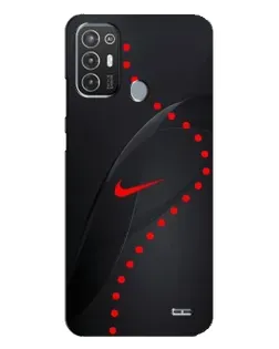 Чехол для TECNO Pop 6 Pro (BE8) с картинкой «Абстрактный дизайн Nike»