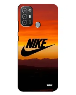 Чехол для TECNO Pop 6 Pro (BE8) с картинкой «Nike — вечерний горизонт»