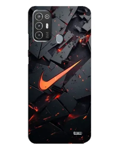 Чехол для TECNO Pop 6 Pro (BE8) с картинкой «Nike — эффект разломов» Чехол для TECNO Pop 6 Pro (BE8) с картинкой «Nike — эффект разломов»