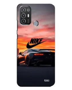 Чехол для TECNO Pop 6 Pro (BE8) с картинкой «Nike и суперкар»