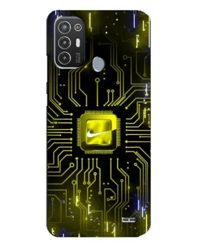 Чехол для TECNO Pop 6 Pro (BE8) с картинкой «Nike — золотая искра» Чехол для TECNO Pop 6 Pro (BE8) с картинкой «Nike — золотая искра»