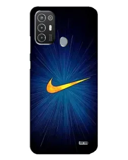 Чохол для TECNO Pop 6 Pro (BE8) з картинкою «Синій пульс Nike»