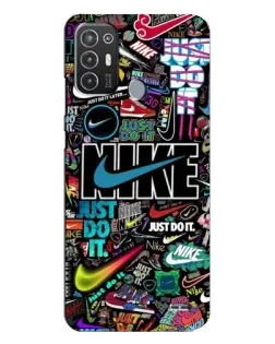 Чохол для TECNO Pop 6 Pro (BE8) з картинкою «Яскравий колаж Nike»