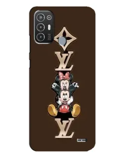 Чехол для TECNO Pop 6 Pro (BE8) с картинкой «LV и Микки Маус»
