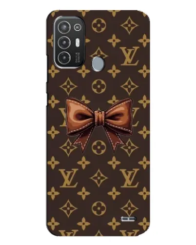 Чехол для TECNO Pop 6 Pro (BE8) с картинкой «LV с бантом» Чехол для TECNO Pop 6 Pro (BE8) с картинкой «LV с бантом»