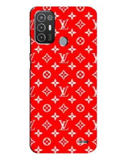 Чехол для TECNO Pop 6 Pro (BE8) с картинкой «Яркий паттерн LV»