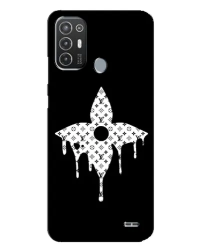 Чехол для TECNO Pop 6 Pro (BE8) с картинкой «Цветочная монограмма» Чехол для TECNO Pop 6 Pro (BE8) с картинкой «Цветочная монограмма»