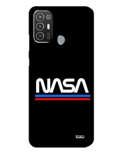 Чехол для TECNO Pop 6 Pro (BE8) с картинкой «NASA — классика Red Blue» Чехол для TECNO Pop 6 Pro (BE8) с картинкой «NASA — классика Red Blue»
