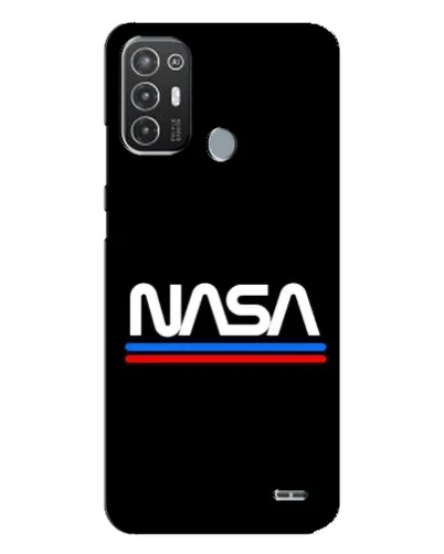 Чехол для TECNO Pop 6 Pro (BE8) с картинкой «NASA — классика Red Blue» Чехол для TECNO Pop 6 Pro (BE8) с картинкой «NASA — классика Red Blue»
