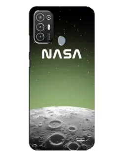 Чехол для TECNO Pop 6 Pro (BE8) с картинкой «NASA — лунный градиент»