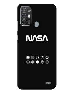 Чехол для TECNO Pop 6 Pro (BE8) с картинкой «NASA — технический принт»