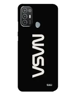 Чехол для TECNO Pop 6 Pro (BE8) с картинкой «NASA — вертикальный логотип»