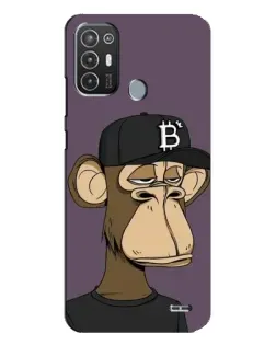 Чехол для TECNO Pop 6 Pro (BE8) с картинкой «Bored Ape в кепке»