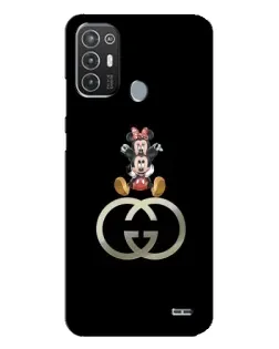 Чехол для TECNO Pop 6 Pro (BE8) с картинкой «Минни Маус на лого»