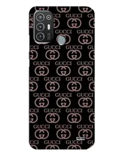 Чехол для TECNO Pop 6 Pro (BE8) с картинкой «Классическая монограмма Gucci»
