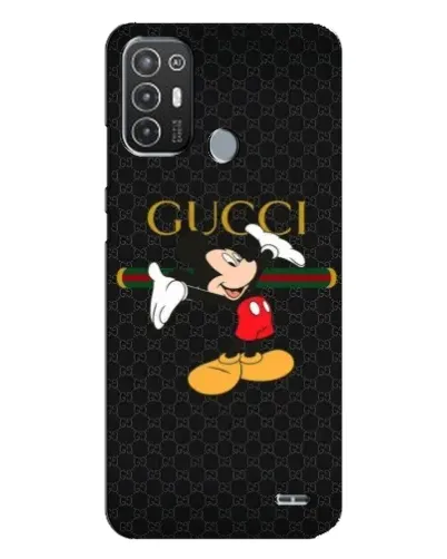 Чехол для TECNO Pop 6 Pro (BE8) с картинкой «Микки Маус Gucci»