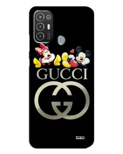 Чехол для TECNO Pop 6 Pro (BE8) с картинкой «Gucci — герои Disney»