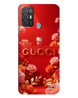 Чехол для TECNO Pop 6 Pro (BE8) с картинкой «Gucci — золотой сад»