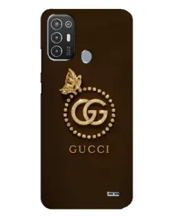 Чехол для TECNO Pop 6 Pro (BE8) с картинкой «Gucci — золотая бабочка»