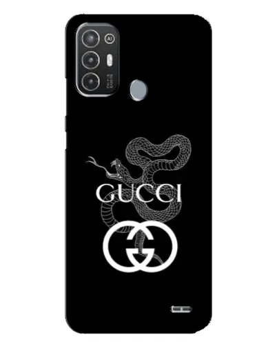 Чехол для TECNO Pop 6 Pro (BE8) с картинкой «Gucci — серебряная змея»