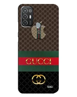 Чехол для TECNO Pop 6 Pro (BE8) с картинкой «Gucci — брендированный десерт»