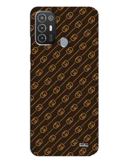 Чехол для TECNO Pop 6 Pro (BE8) с картинкой «Gucci — золотые диагонали»