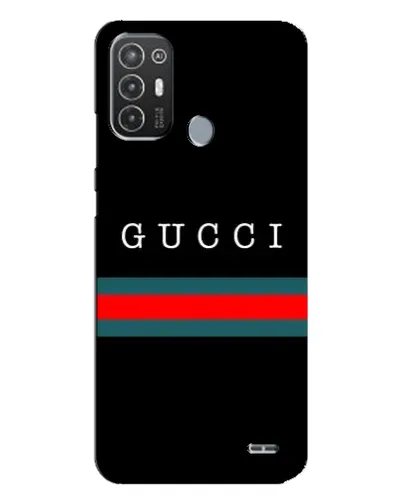 Чехол для TECNO Pop 6 Pro (BE8) с картинкой «Gucci — красный пояс»