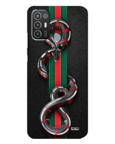 Чехол для TECNO Pop 6 Pro (BE8) с картинкой «Gucci — змея на полосе» Чехол для TECNO Pop 6 Pro (BE8) с картинкой «Gucci — змея на полосе»