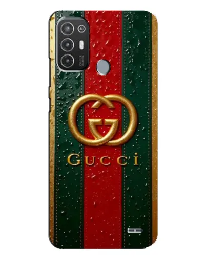 Чехол для TECNO Pop 6 Pro (BE8) с картинкой «Gucci — фирменная полоса и золото» Чехол для TECNO Pop 6 Pro (BE8) с картинкой «Gucci — фирменная полоса и золото»