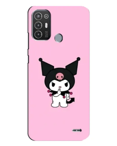Чехол для TECNO Pop 6 Pro (BE8) с картинкой «Kuromi — розовая нежность»