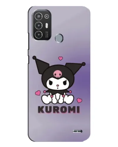 Чехол для TECNO Pop 6 Pro (BE8) с картинкой «Kuromi — фиолетовый арт»