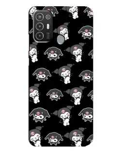 Чехол для TECNO Pop 6 Pro (BE8) с картинкой «Черный паттерн Kuromi» Чехол для TECNO Pop 6 Pro (BE8) с картинкой «Черный паттерн Kuromi»