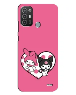 Чехол для TECNO Pop 6 Pro (BE8) с картинкой «Kuromi и My Melody» Чехол для TECNO Pop 6 Pro (BE8) с картинкой «Kuromi и My Melody»