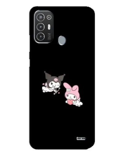 Чехол для TECNO Pop 6 Pro (BE8) с картинкой «My Melody и Kuromi»
